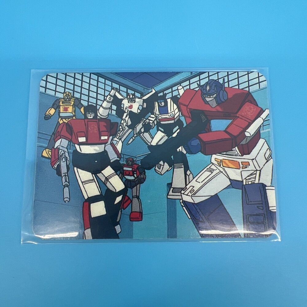 Transformers Hasbro Action cards 1985 Autobots Domed Home Series 1 Card 48
